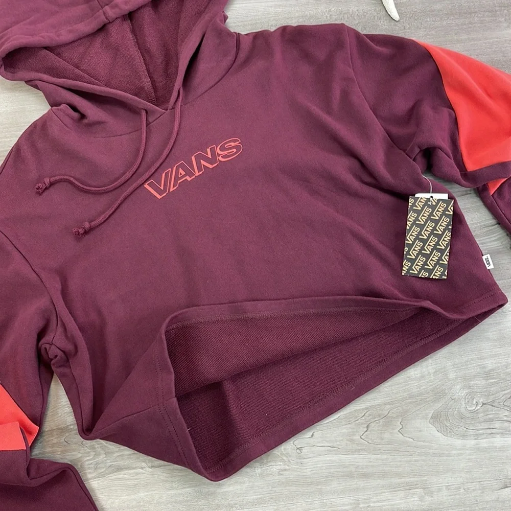 🔆VANS🔆 HOODIE CROPPED SWEATSHIRT - Picture 6 of 8